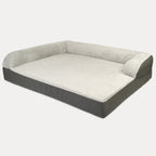 PUPPO-ROCCO ORTHOPEDIC BED-CLOUD & CHARCOAL GREY