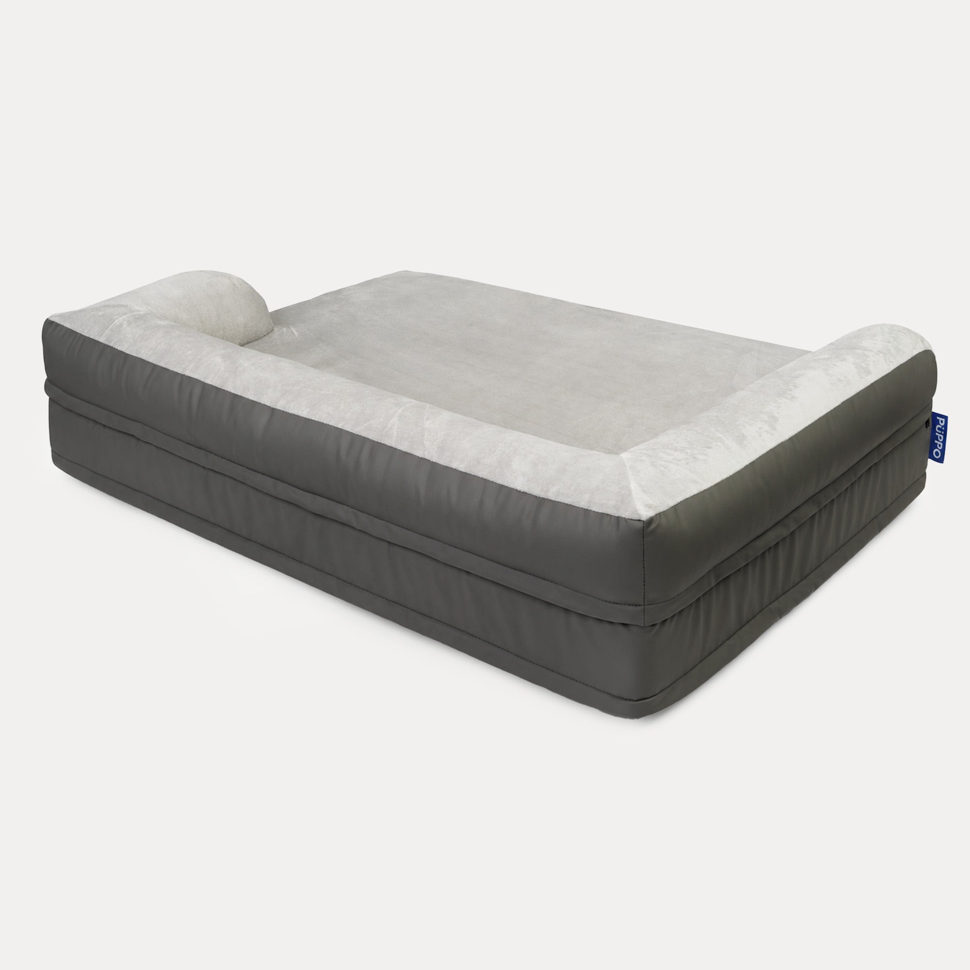 PUPPO-ROCCO ORTHOPEDIC BED-CLOUD & CHARCOAL GREY