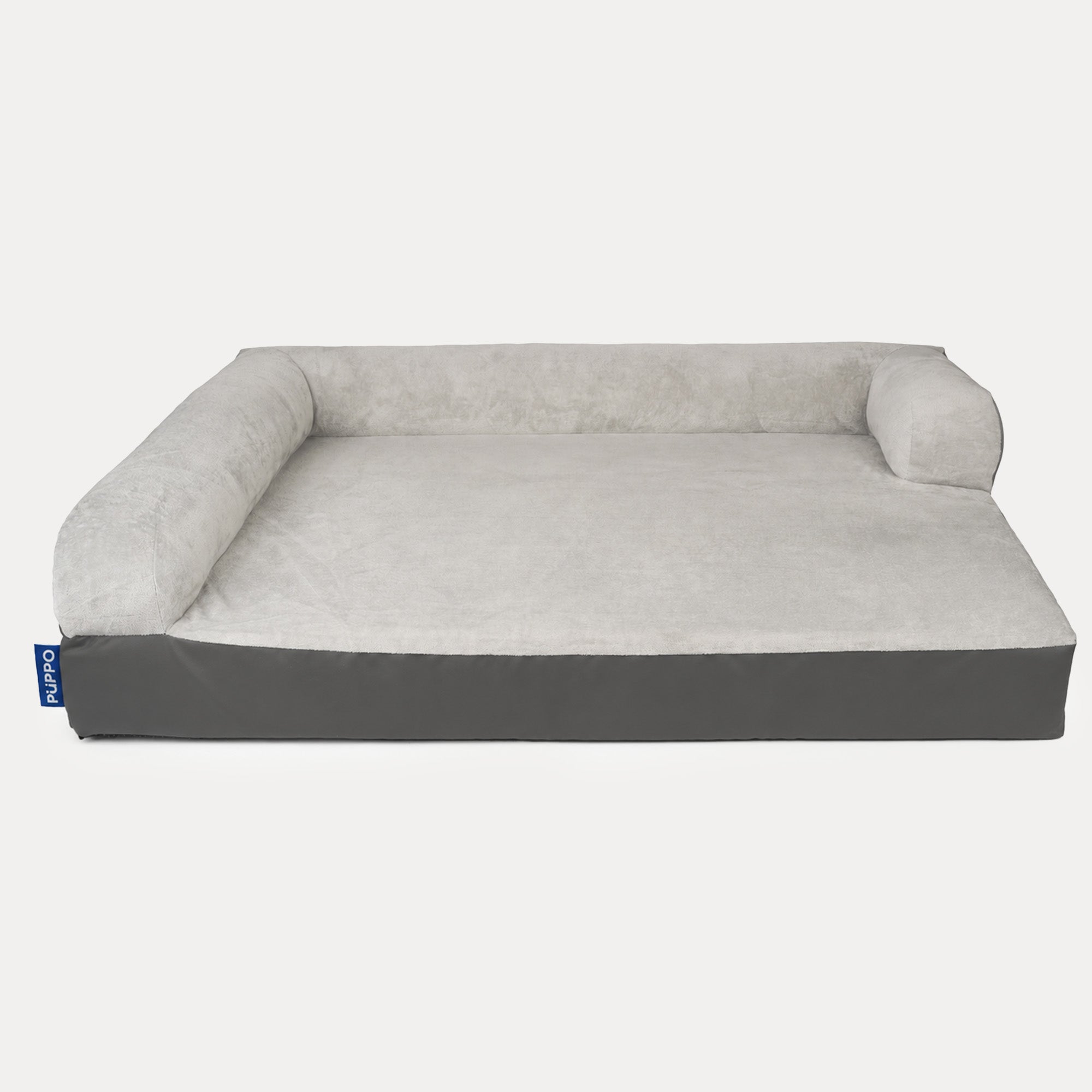 PUPPO-ROCCO ORTHOPEDIC BED-CLOUD & CHARCOAL GREY