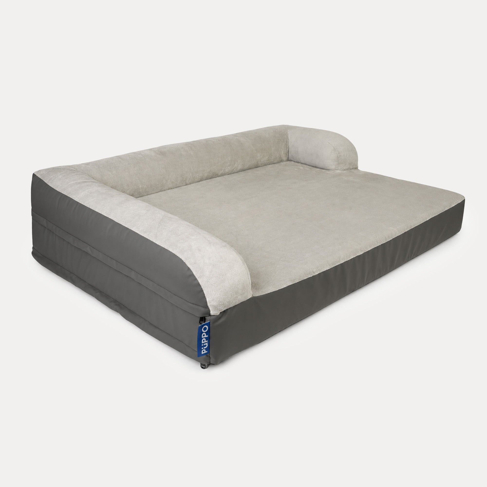 PUPPO-ROCCO ORTHOPEDIC BED-CLOUD & CHARCOAL GREY