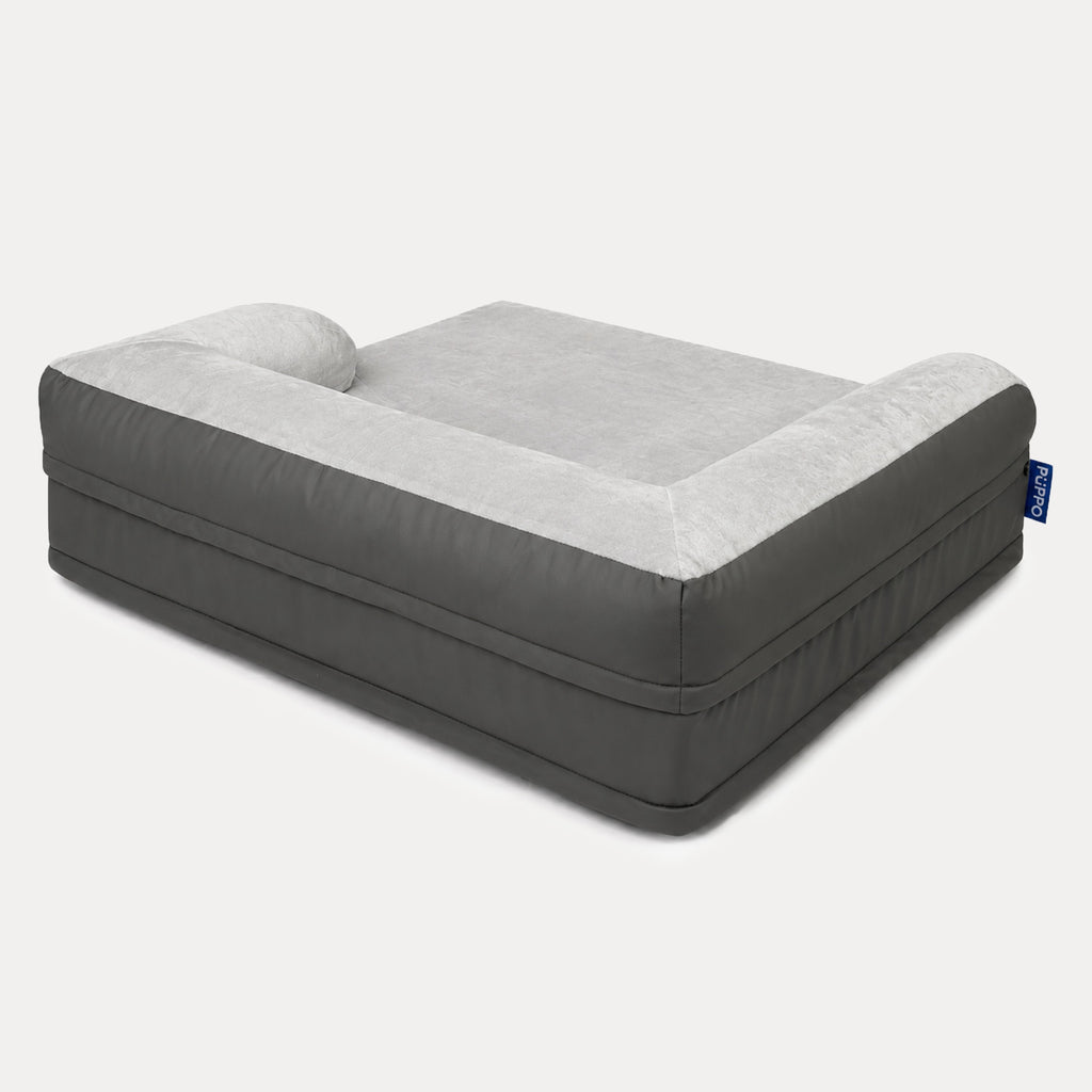 PUPPO-ROCCO ORTHOPEDIC BED-CLOUD & CHARCOAL GREY