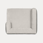 PUPPO-ROCCO ORTHOPEDIC BED-CLOUD & CHARCOAL GREY